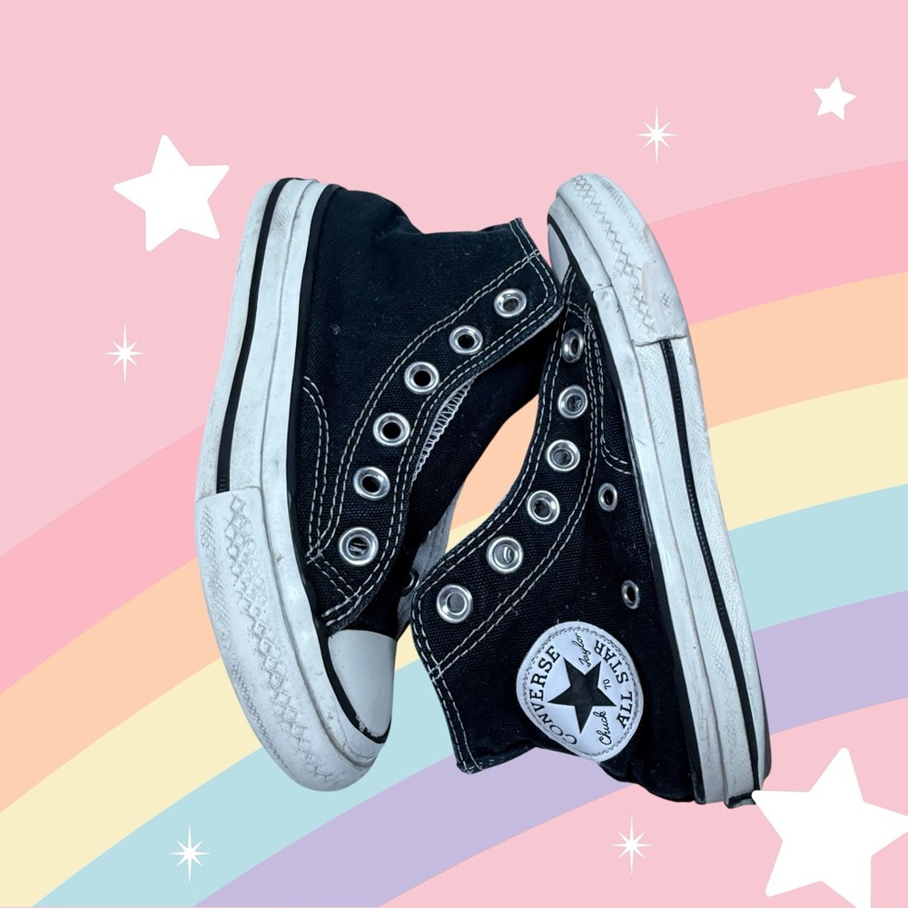 Converse Black and White High-Tops